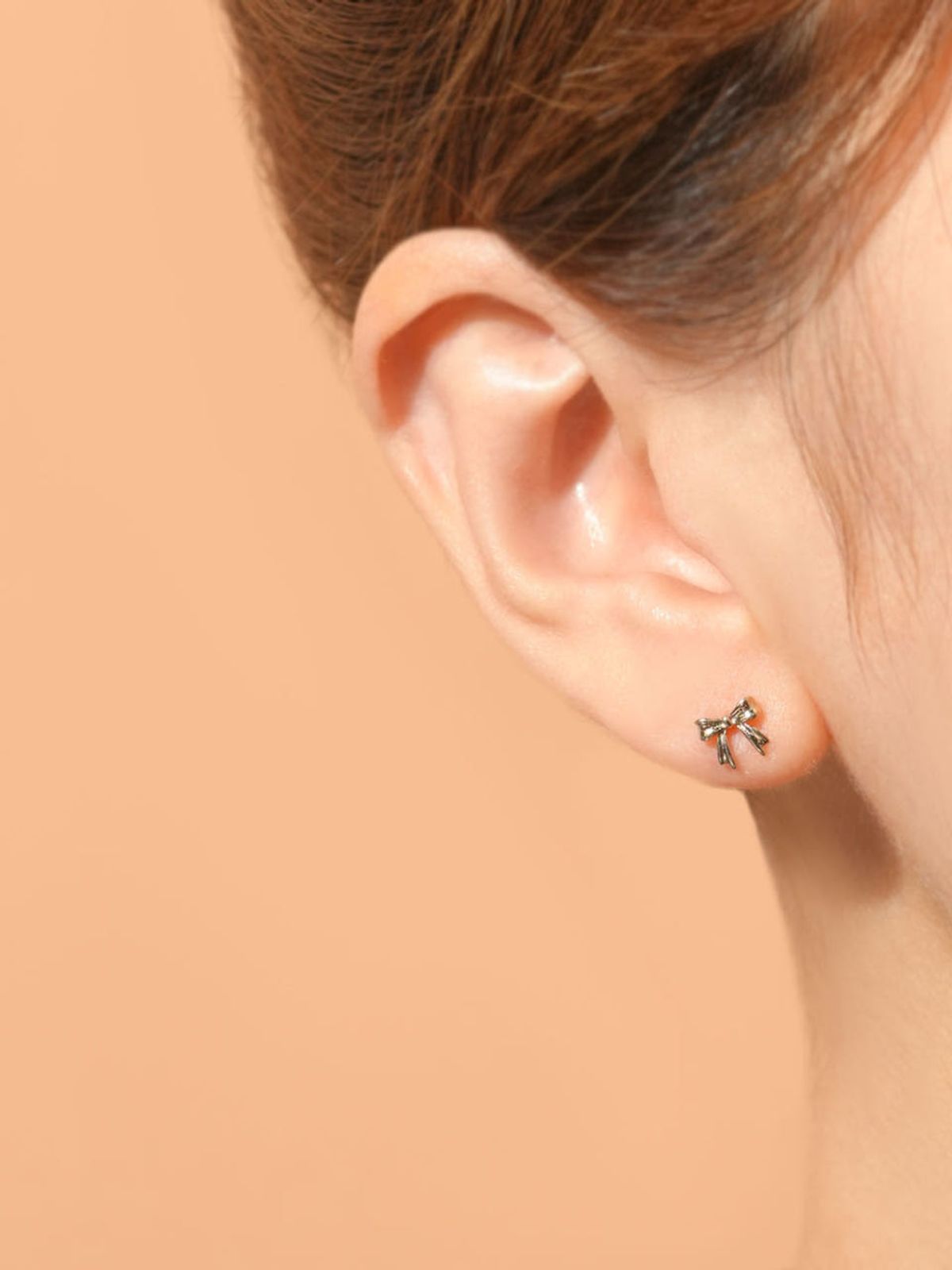 미니멀피어싱(MINIMALPIERCING) 14K 그레이스 리본 피어싱 귀걸이