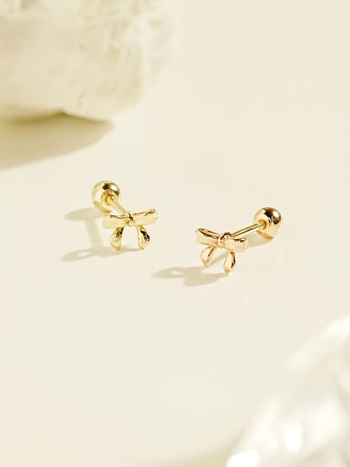 미니멀피어싱(MINIMALPIERCING) 14K 스윗 리본 피어싱 귀걸이