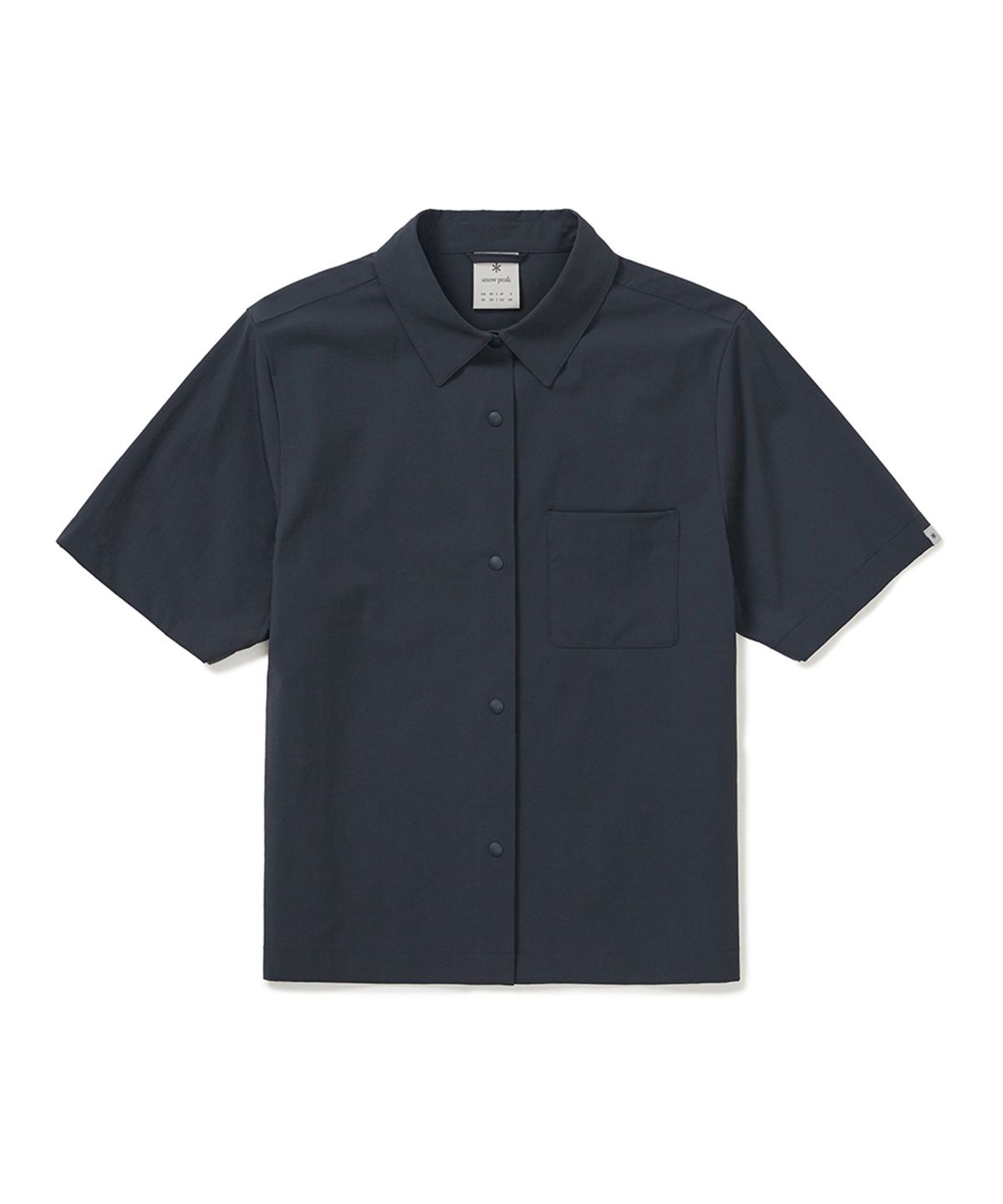 스노우피크 어패럴(SNOWPEAK APPAREL) 에어닷 여성 포켓 반팔 셔츠 (S25MWTSH35) Navy