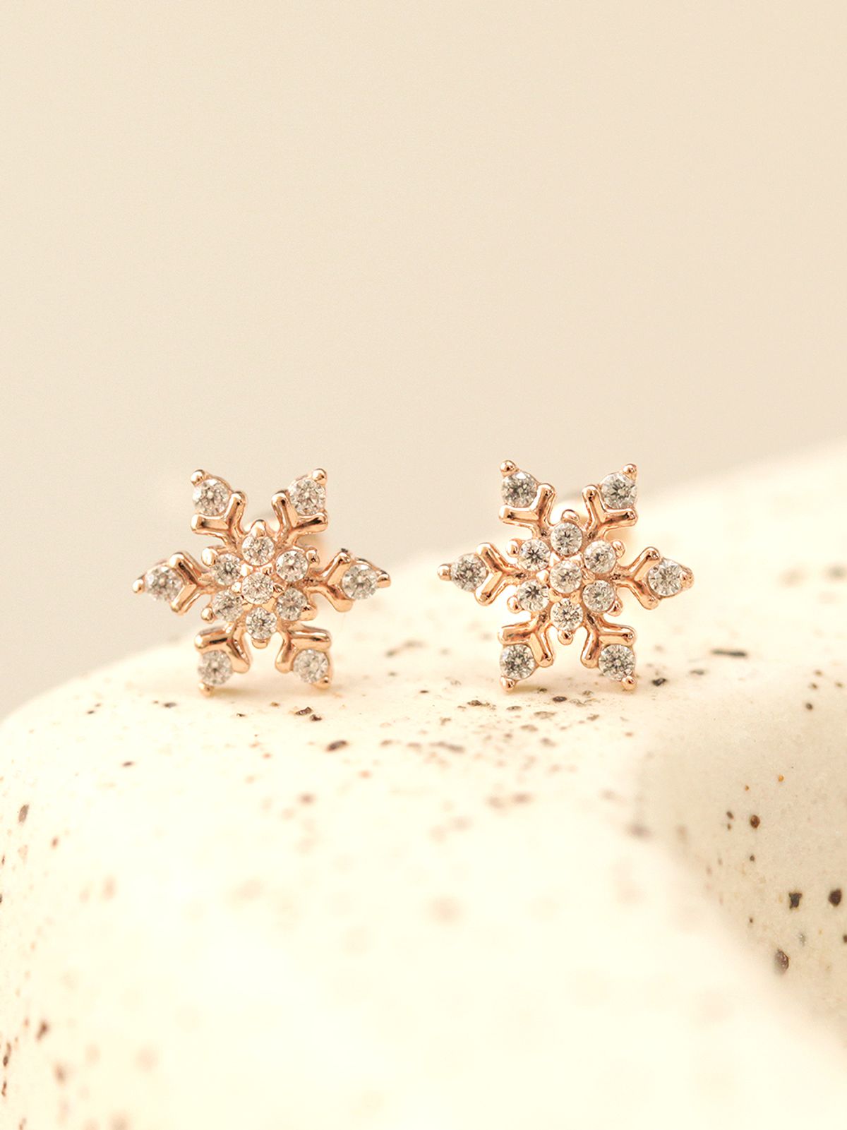미니멀피어싱(MINIMALPIERCING) 14K 눈꽃 피어싱 귀걸이