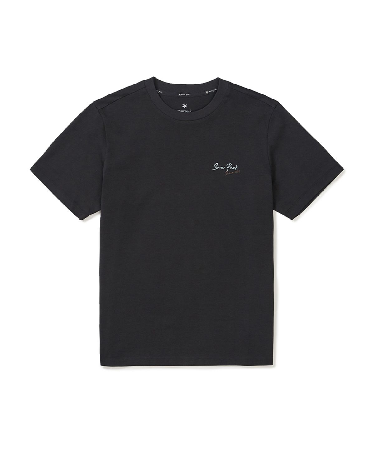스노우피크 어패럴(SNOWPEAK APPAREL) 아스킨 여성 레터링 반팔 티셔츠 (S25MWFTS85) Dark Navy