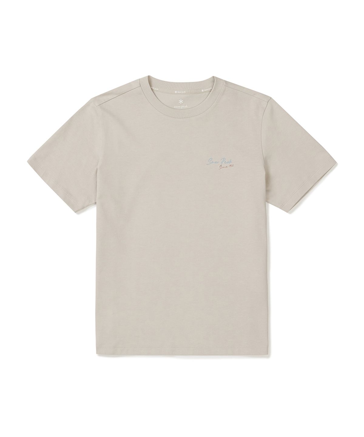 스노우피크 어패럴(SNOWPEAK APPAREL) 아스킨 여성 레터링 반팔 티셔츠 (S25MWFTS85) Sand Beige