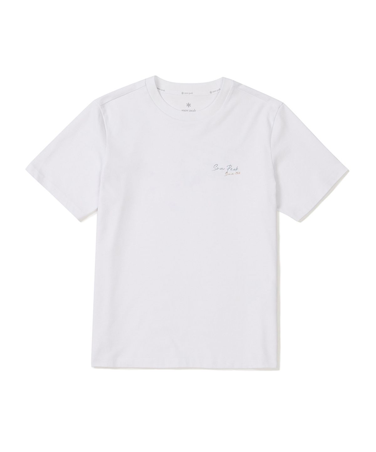 스노우피크 어패럴(SNOWPEAK APPAREL) 아스킨 여성 레터링 반팔 티셔츠 (S25MWFTS85) White