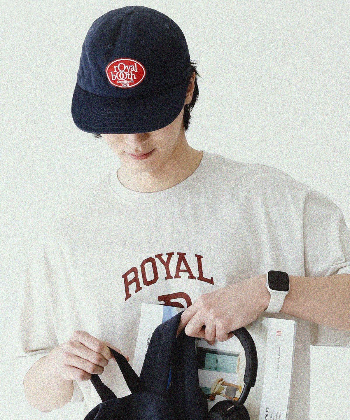 로얄부스(ROYALBOOTH) WP 시그니처 레트로 볼캡 [네이비]