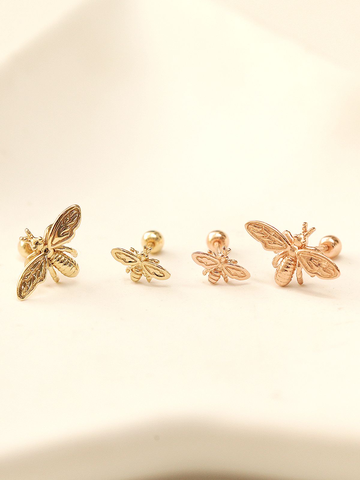 미니멀피어싱(MINIMALPIERCING) 14K 여왕 벌 피어싱 귀걸이