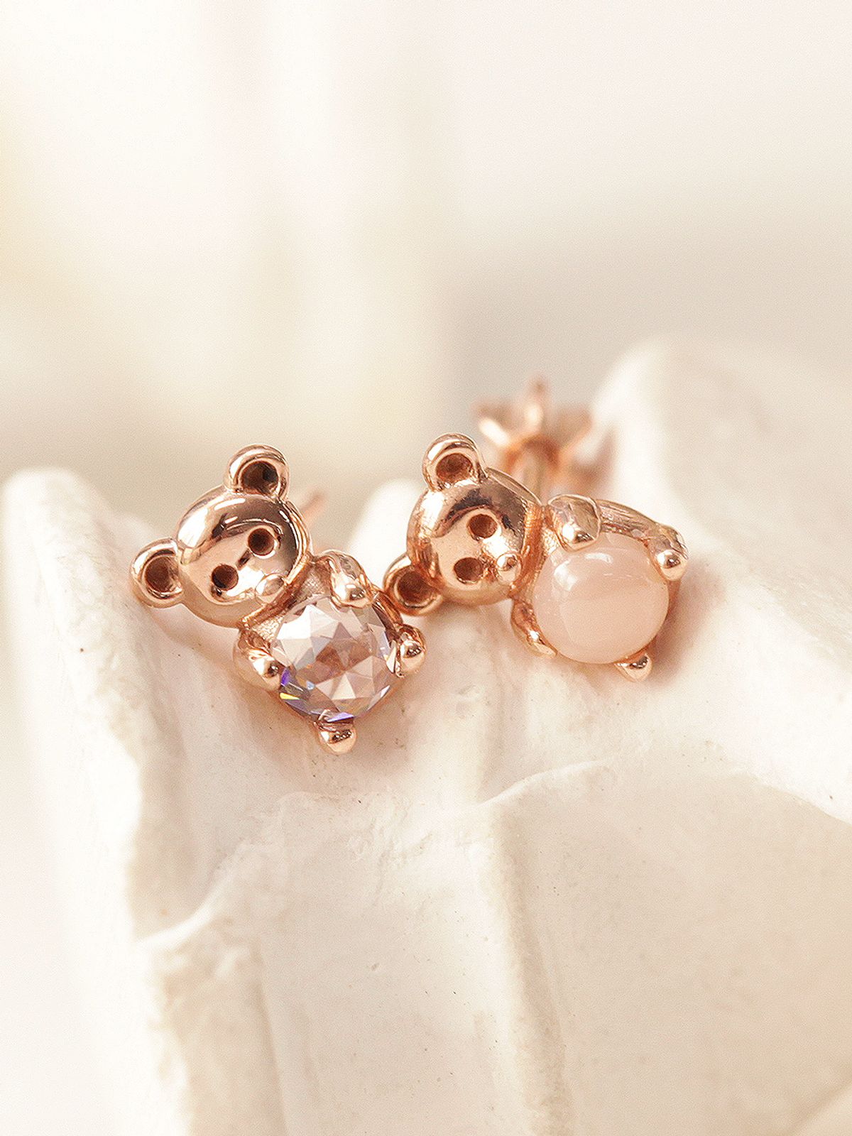 미니멀피어싱(MINIMALPIERCING) 14K 곰돌이 원석 피어싱