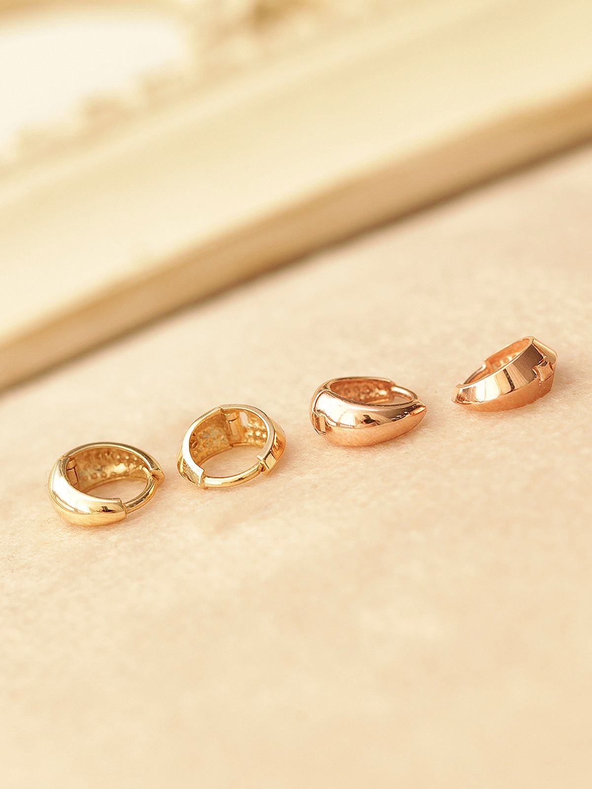 미니멀피어싱(MINIMALPIERCING) 14K 미니 볼드 원터치 링 피어싱 귀걸이