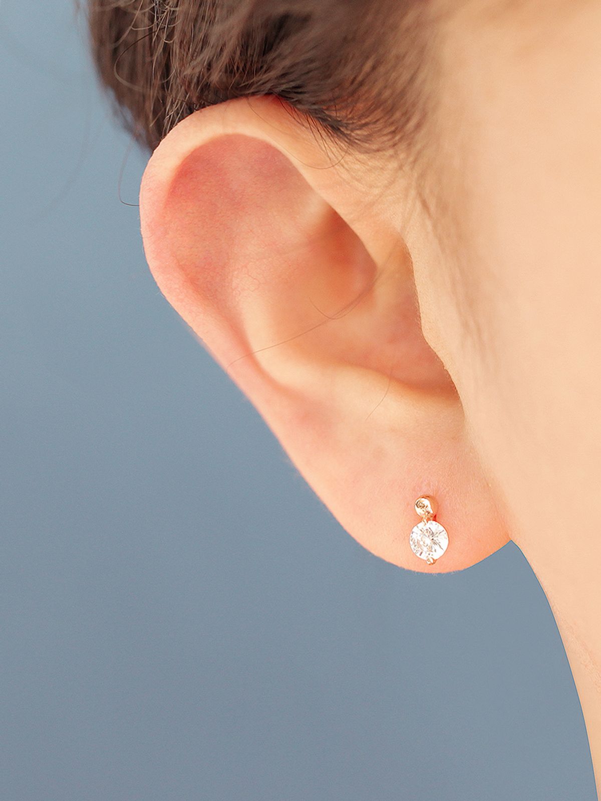 미니멀피어싱(MINIMALPIERCING) 14K 포인트 큐빅 미니 볼 피어싱 귀걸이
