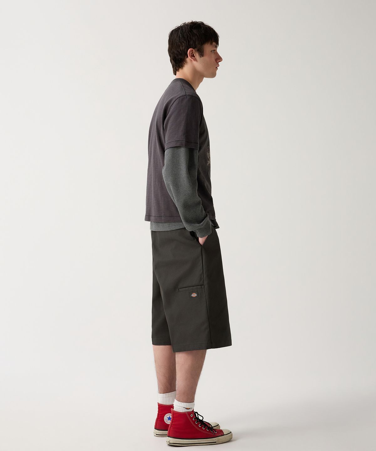 디키즈(DICKIES) 42283 루즈핏 워크쇼츠 Olive Green