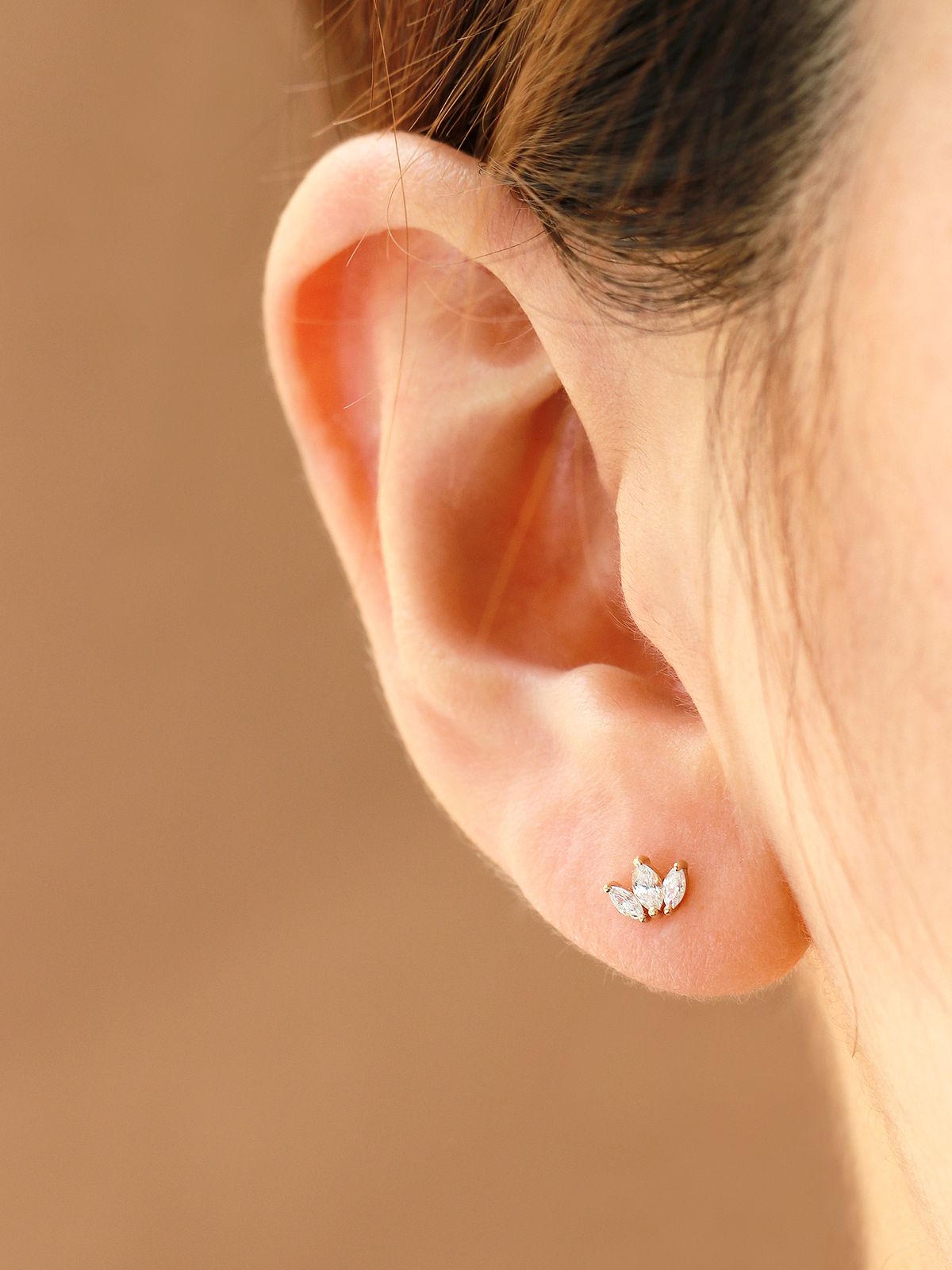 미니멀피어싱(MINIMALPIERCING) 14K 미니 티아라 피어싱 귀걸이