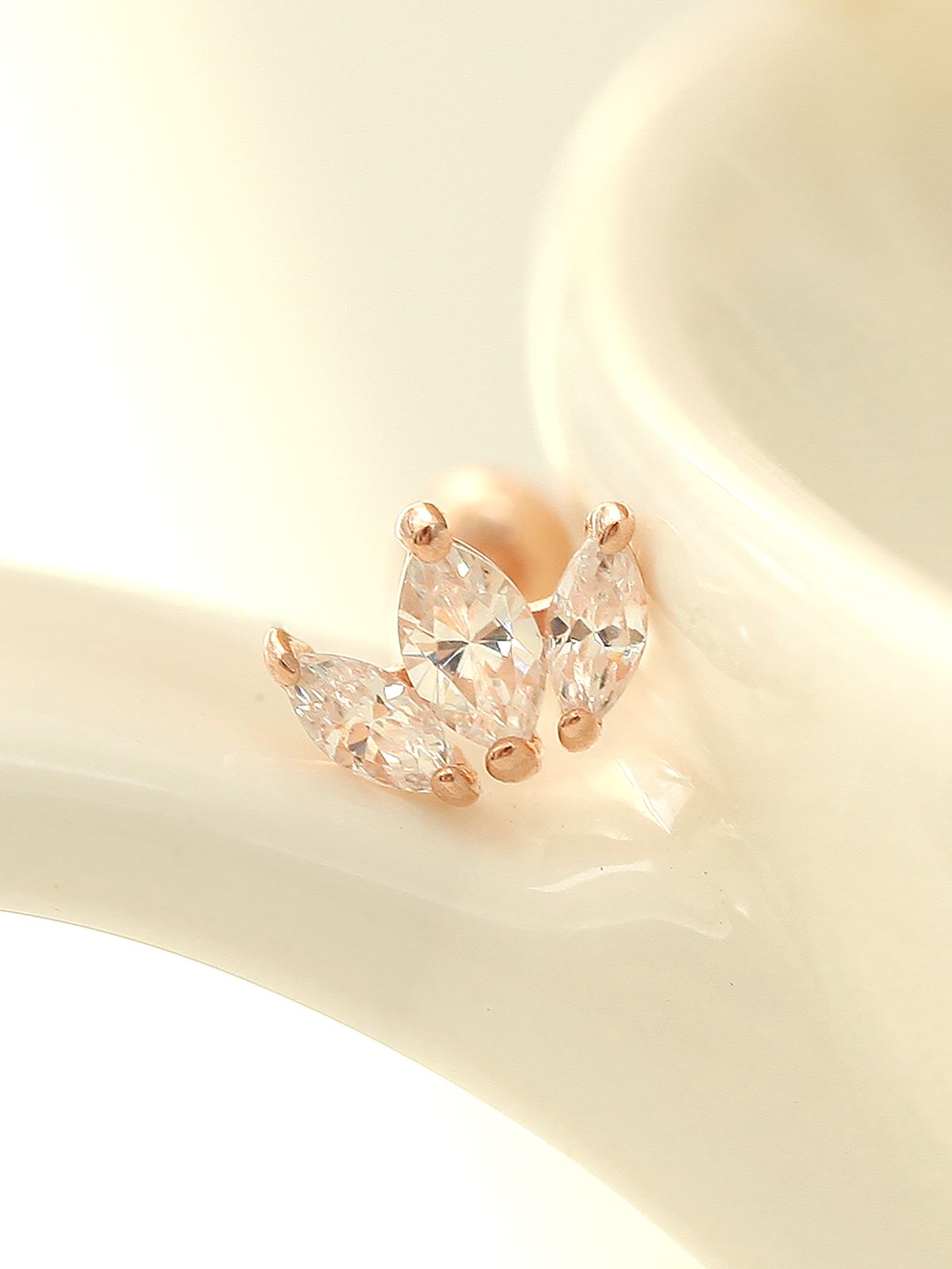 미니멀피어싱(MINIMALPIERCING) 14K 미니 티아라 피어싱 귀걸이