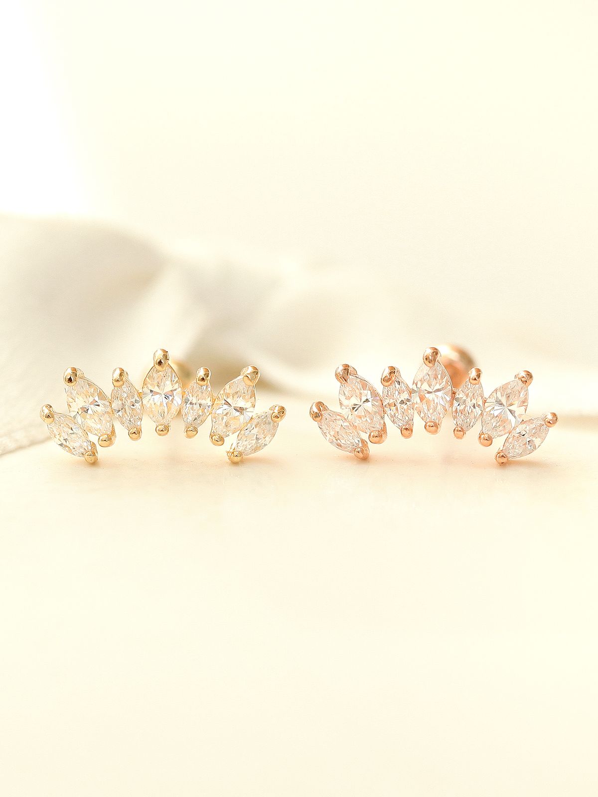 미니멀피어싱(MINIMALPIERCING) 14K 티아라 피어싱 귀걸이