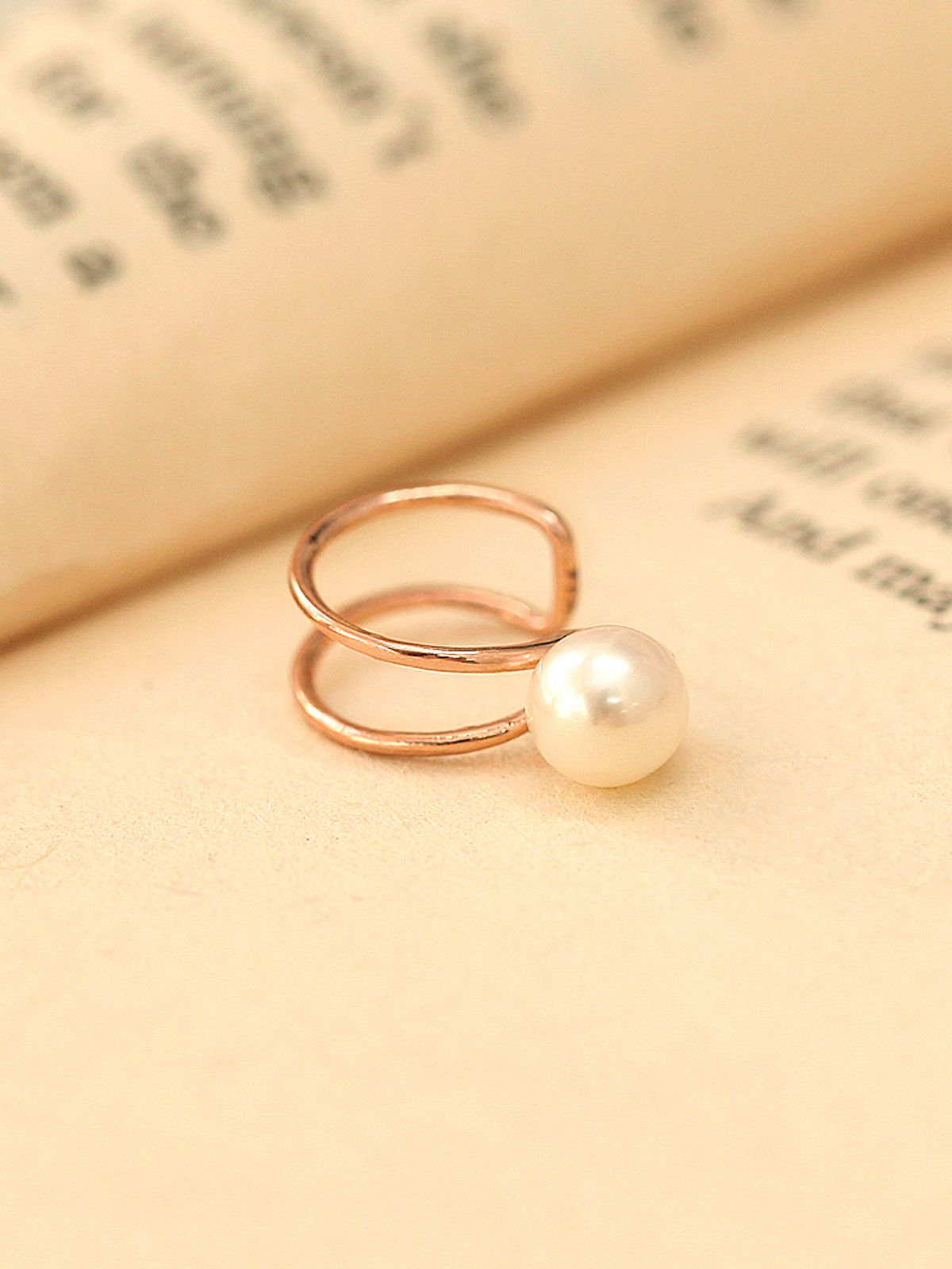 미니멀피어싱(MINIMALPIERCING) 14K 담수 진주 이어커프 귀찌 귀걸이