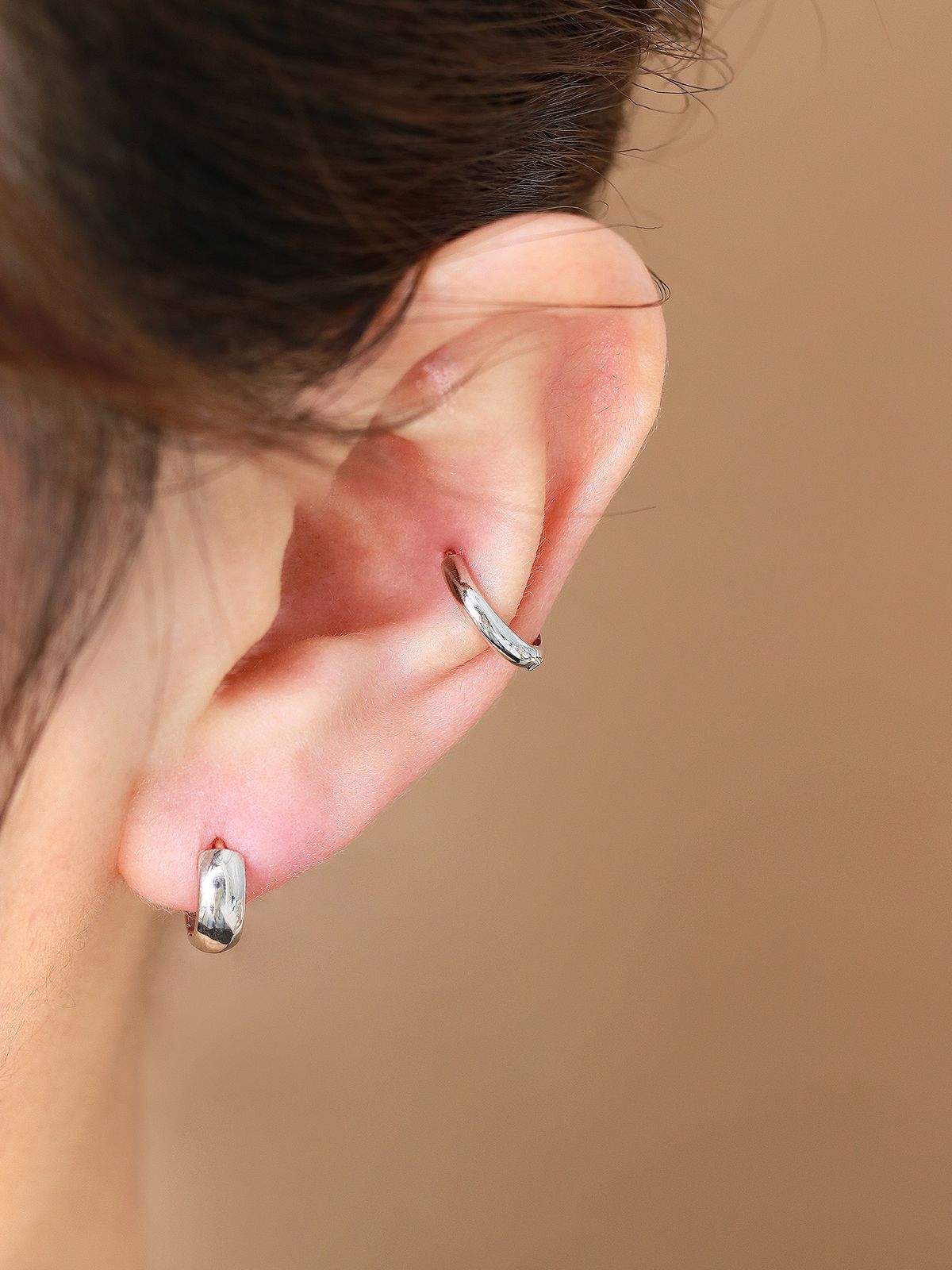 미니멀피어싱(MINIMALPIERCING) 14K 민자 원터치 데일리 링귀걸이