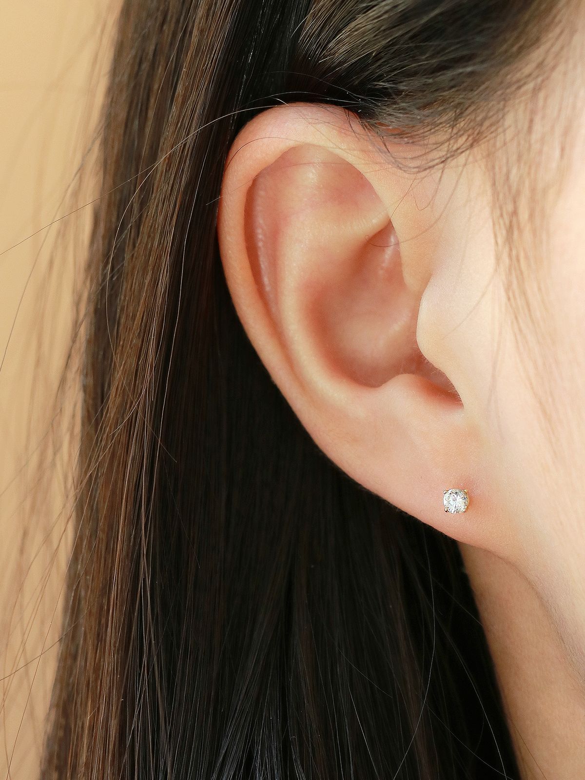 미니멀피어싱(MINIMALPIERCING) 14K 큐빅 라블렛 피어싱 귀걸이