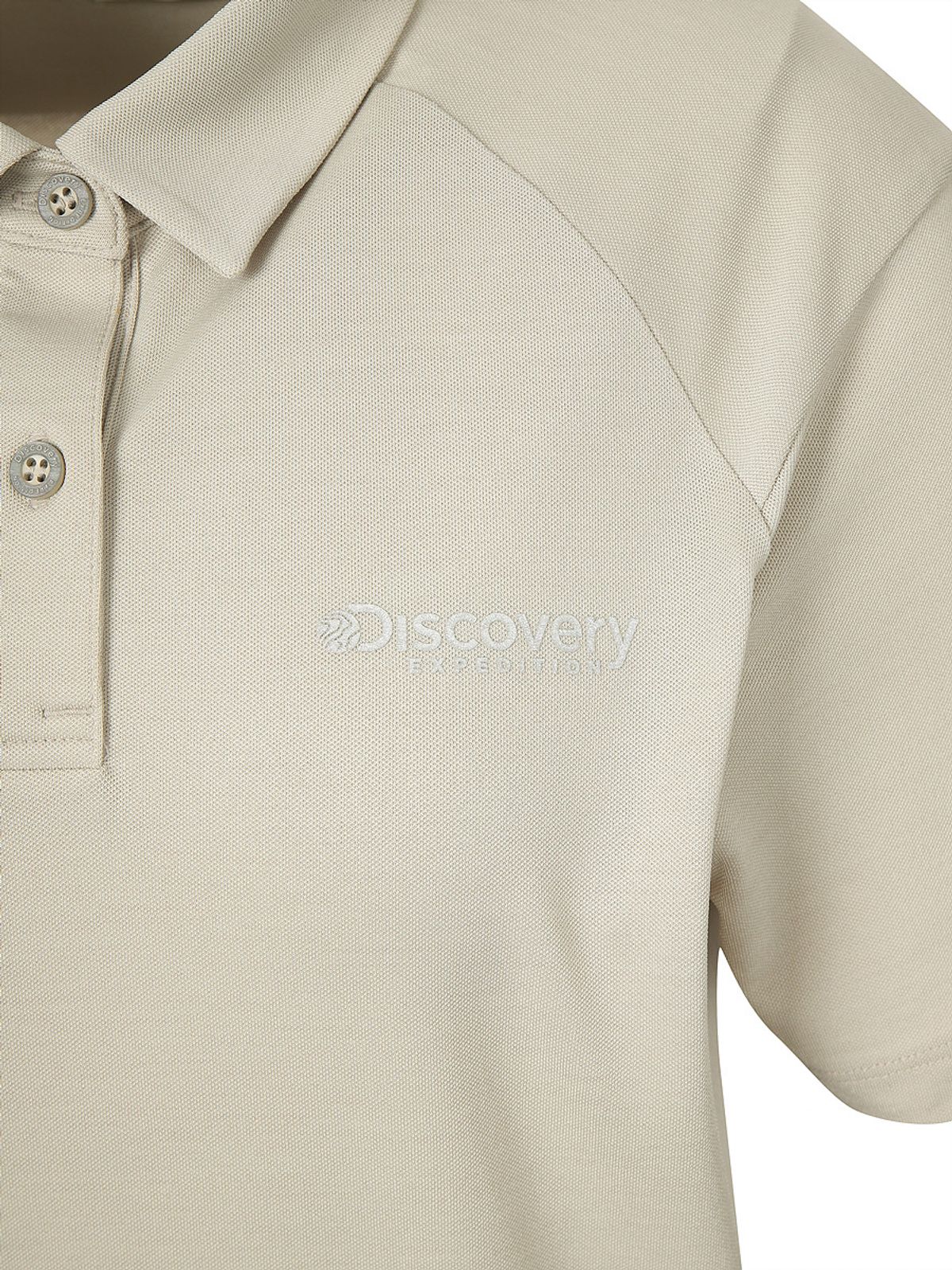 디스커버리 익스페디션(DISCOVERY EXPEDITION) 여성 라글란 UV차단 카라티 (D.Skin Beige)
