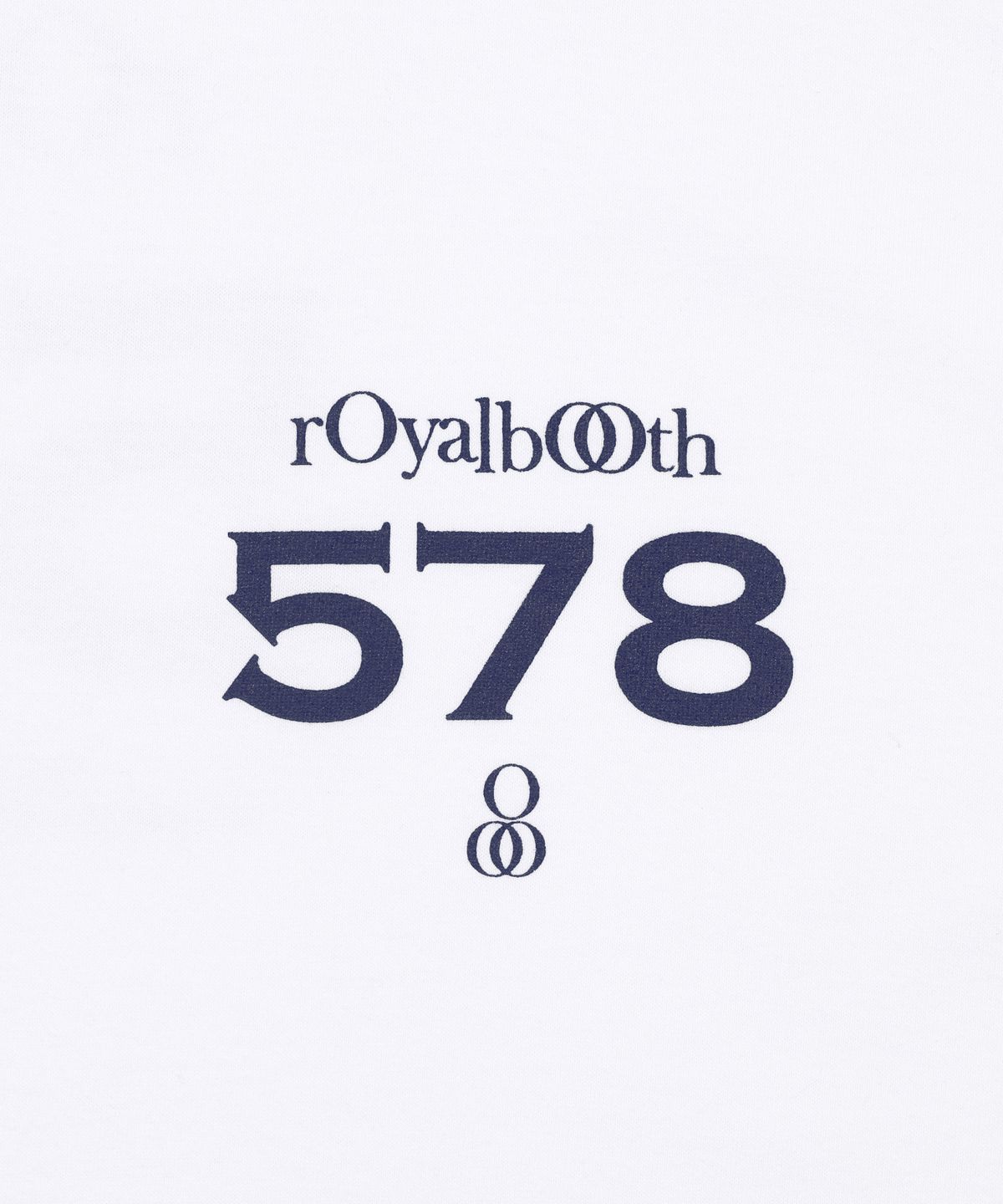 로얄부스(ROYALBOOTH) 로얄 넘버 578 반팔 티셔츠 [화이트]