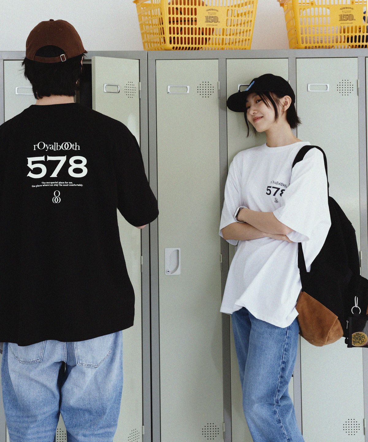 로얄부스(ROYALBOOTH) 로얄 넘버 578 반팔 티셔츠 [화이트]