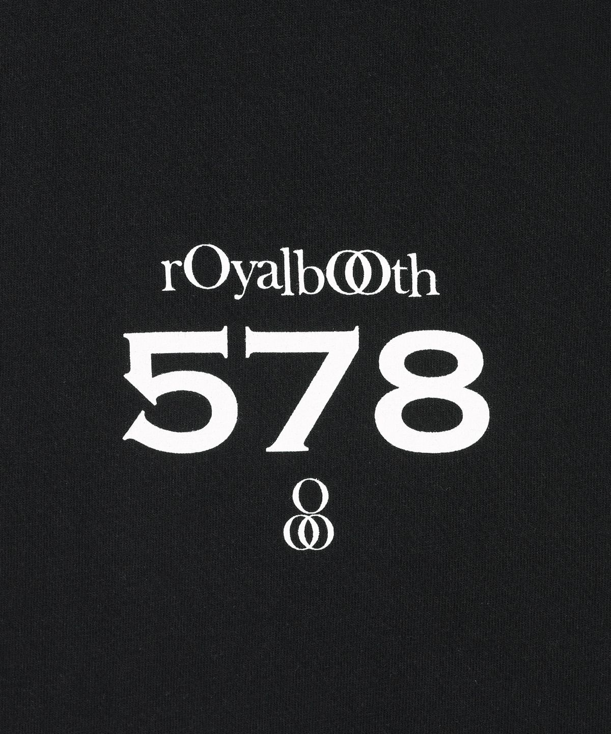 로얄부스(ROYALBOOTH) 로얄 넘버 578 반팔 티셔츠 [블랙]