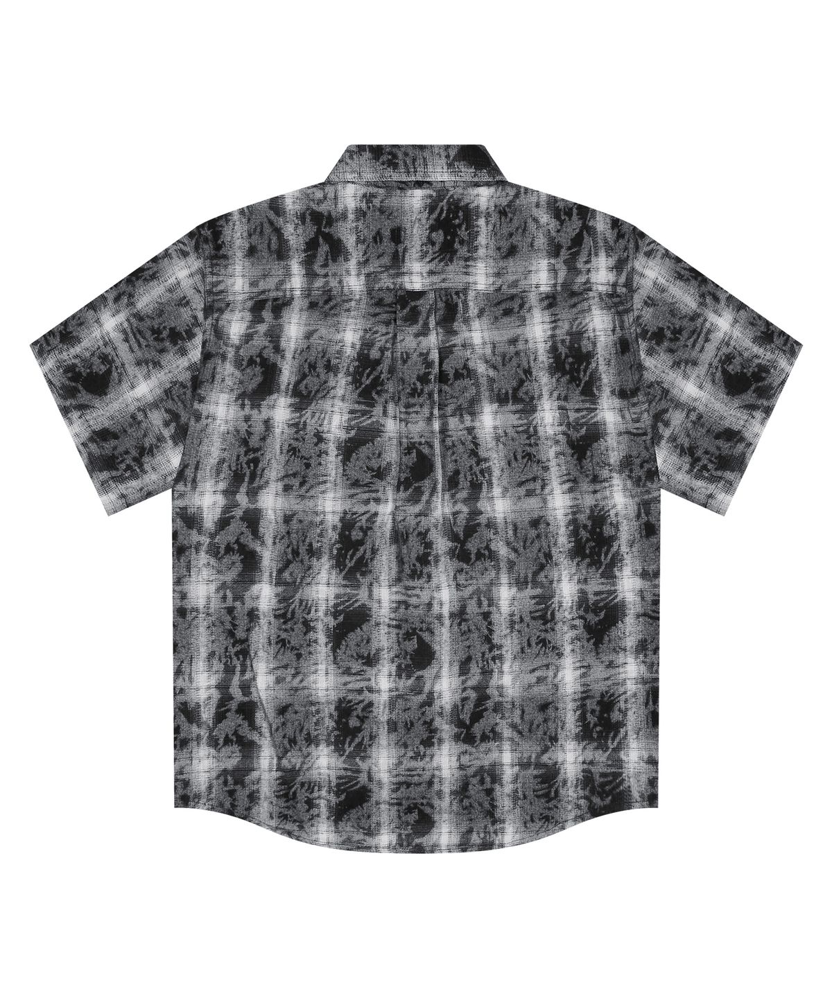 글랙(GLACK) GS012 펑키 체크 반팔 셔츠 (BLACK)