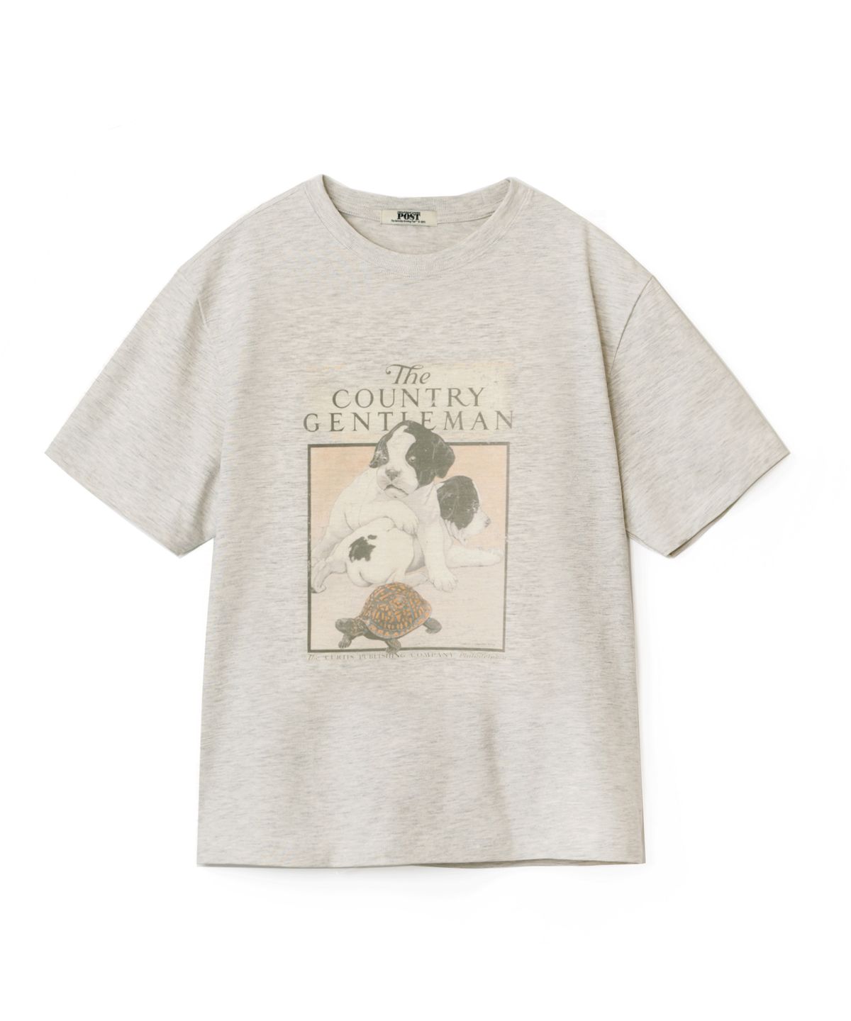 더 새터데이 이브닝 포스트(THE SATURDAY EVENING POST) Country Puppy T-Shirt Oatmeal