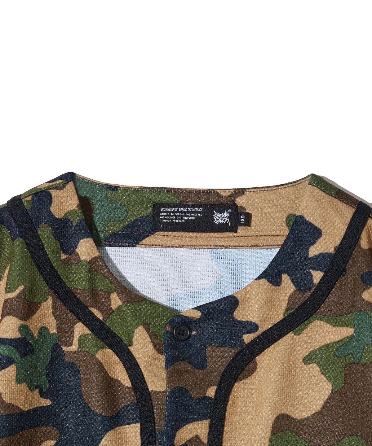 브라운브레스 키즈(BROWNBREATH KIDS) KIDS BB BASEBALL SHIRTS - KHAKI