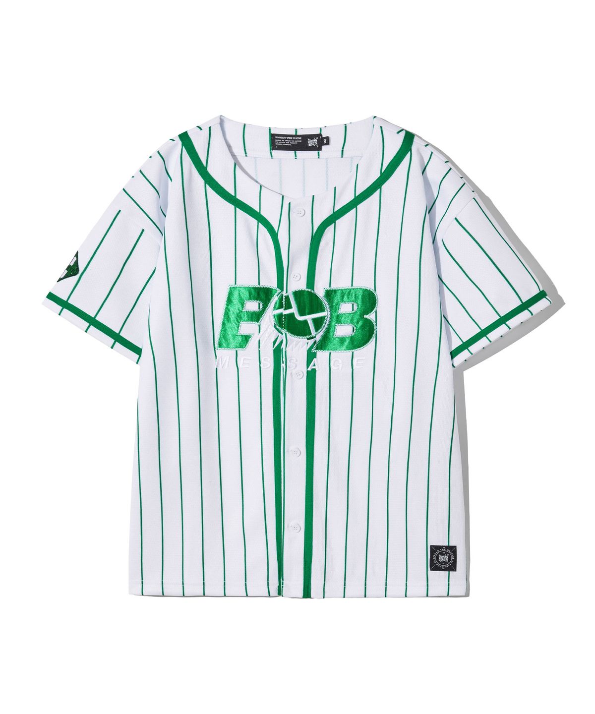 브라운브레스 키즈(BROWNBREATH KIDS) KIDS BB BASEBALL SHIRTS - WHITE
