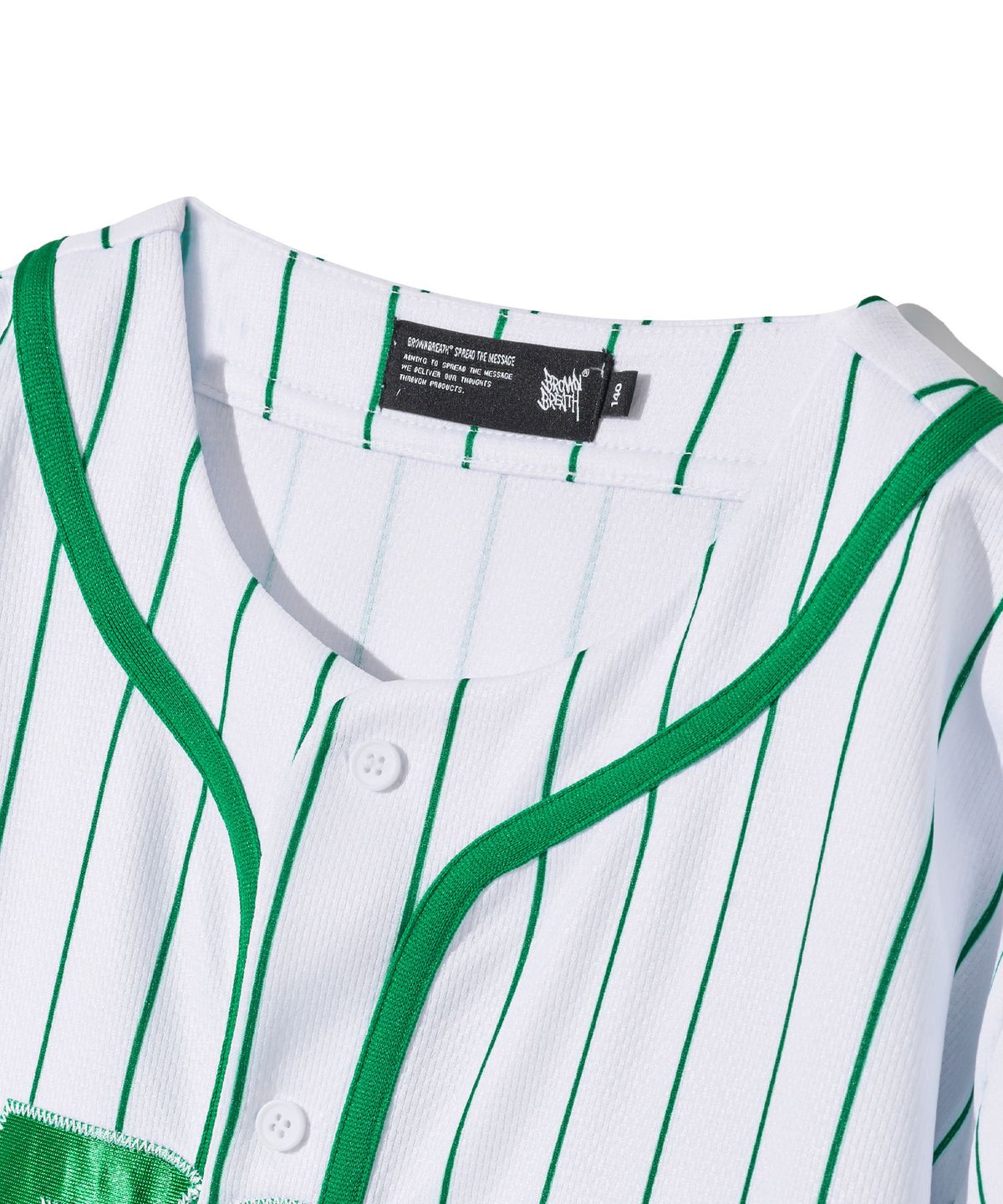 브라운브레스 키즈(BROWNBREATH KIDS) KIDS BB BASEBALL SHIRTS - WHITE