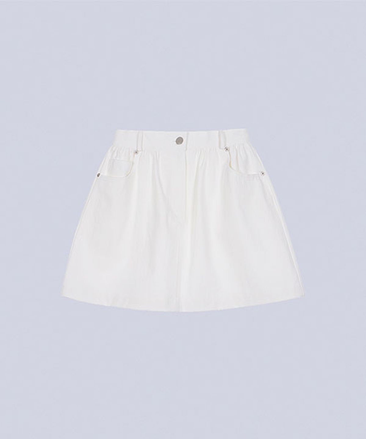 헤인트(HAINT) HEARTS BALLOON SKIRT_IVORY