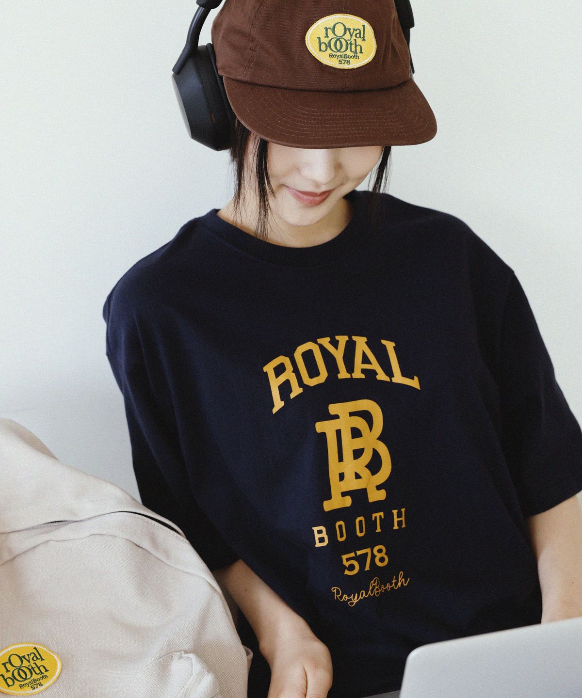 로얄부스(ROYALBOOTH) 메이저 RB 반팔 티셔츠 [네이비]