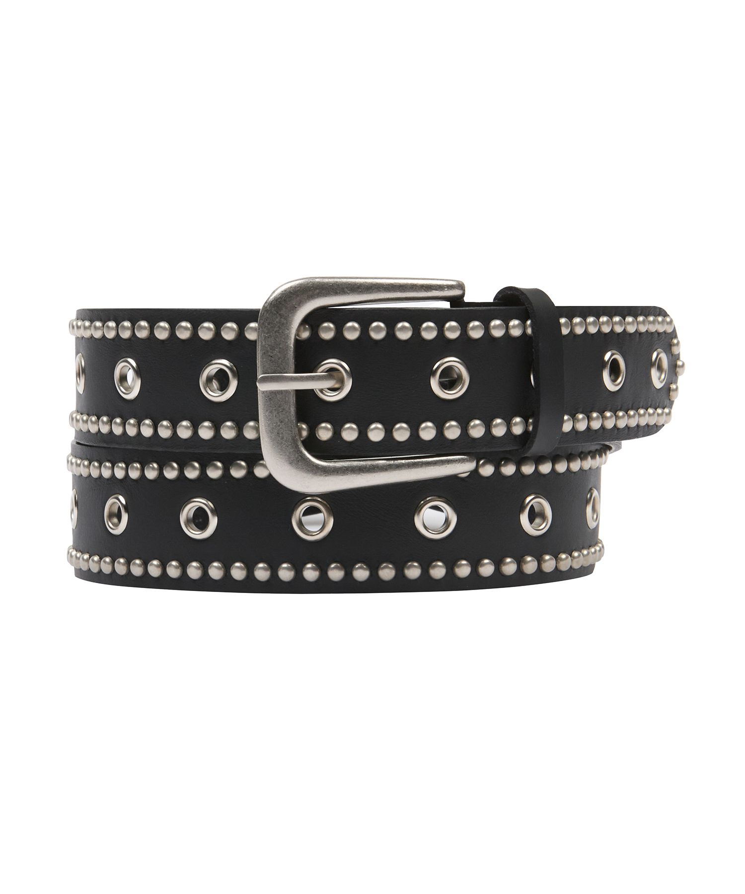 [LUV IS TRUE]★25SS★韓国人気★SM STUD BELT MUSINSA | LUV IS TRUE SM STUD BELT(BLACK)