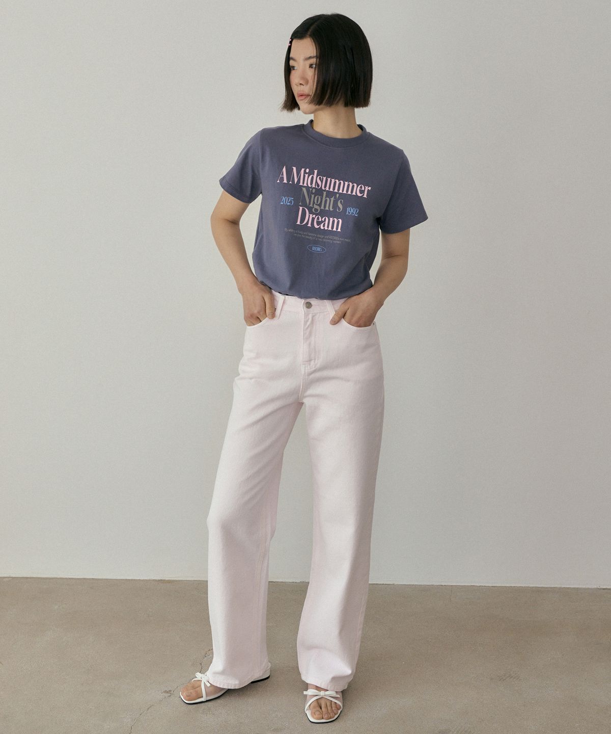 리올그(REORG) WOI WIDE COTTON PANTS LIGHT LILAC