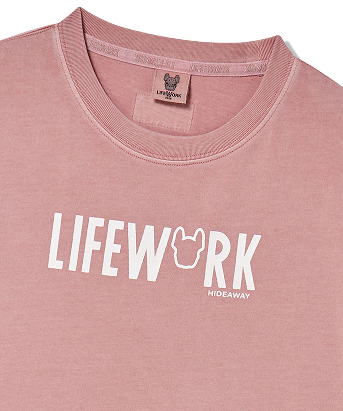 라이프워크(LIFEWORK) 여성) 피그먼트 라이즈 반팔 티셔츠