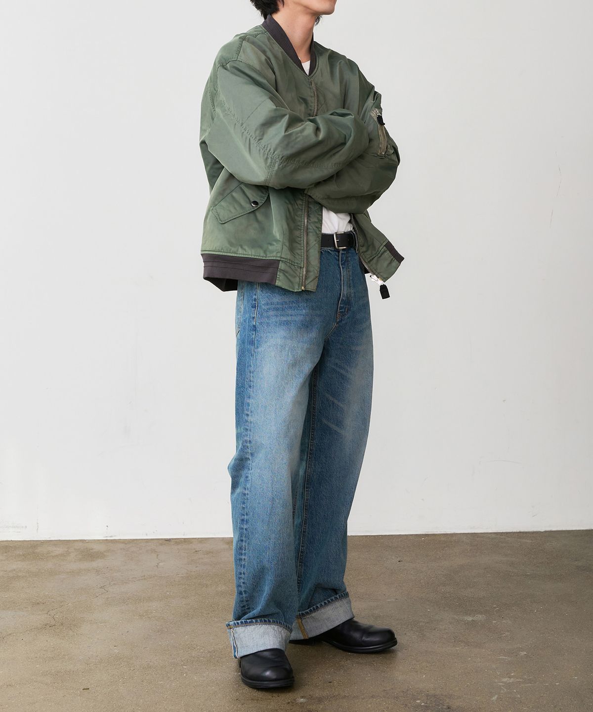 덴메이드(DENMADE) DEN0762 Faded Selvedge Wide - Dusty Wave
