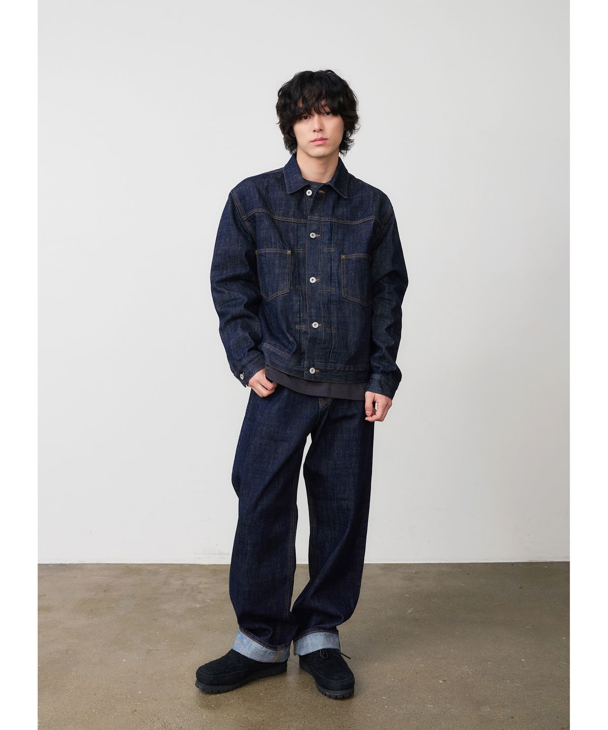덴메이드(DENMADE) DEN0881 Selvedge Wide Tapered (Mid Indigo)