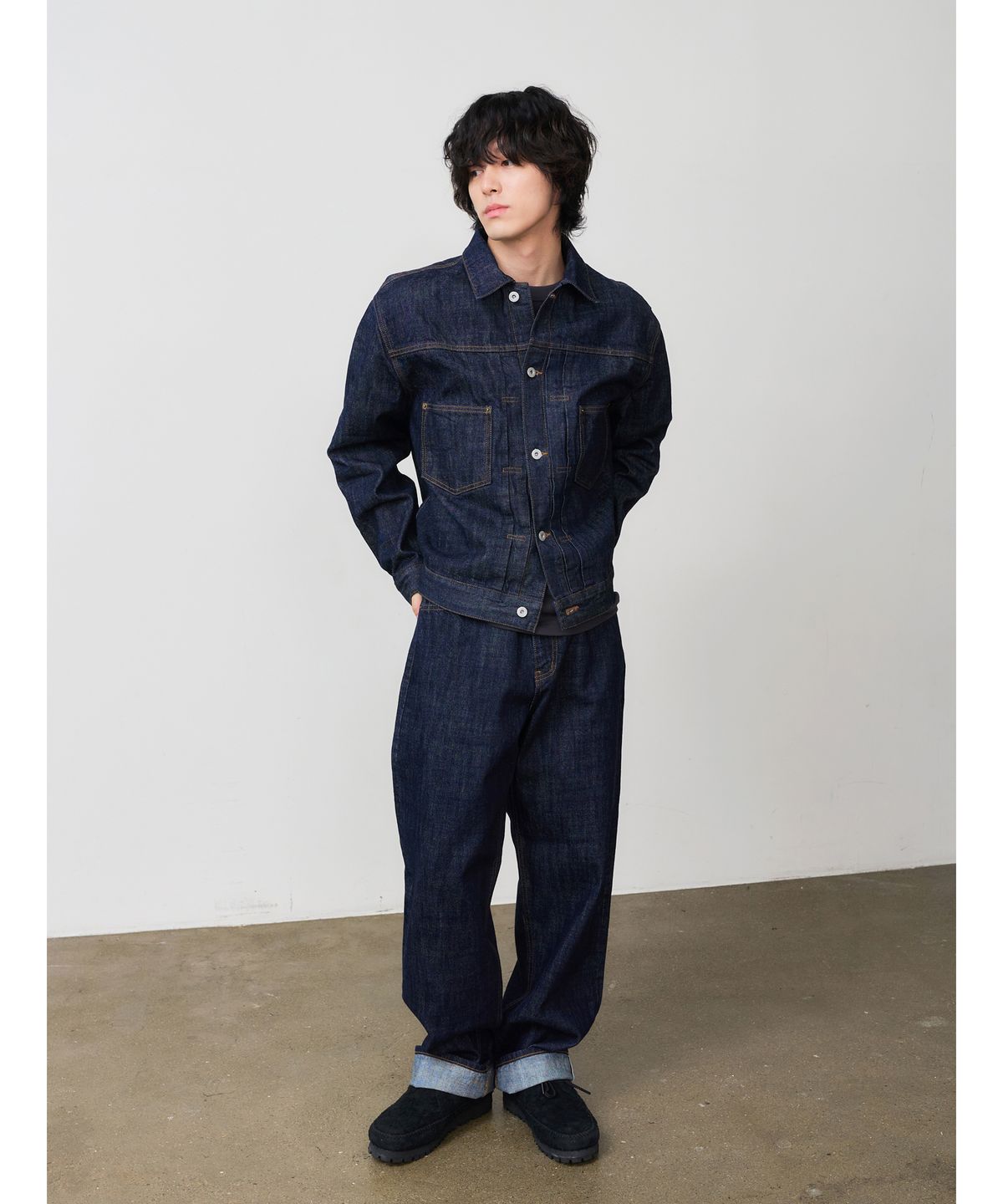 덴메이드(DENMADE) DEN0881 Selvedge Wide Tapered (Mid Indigo)
