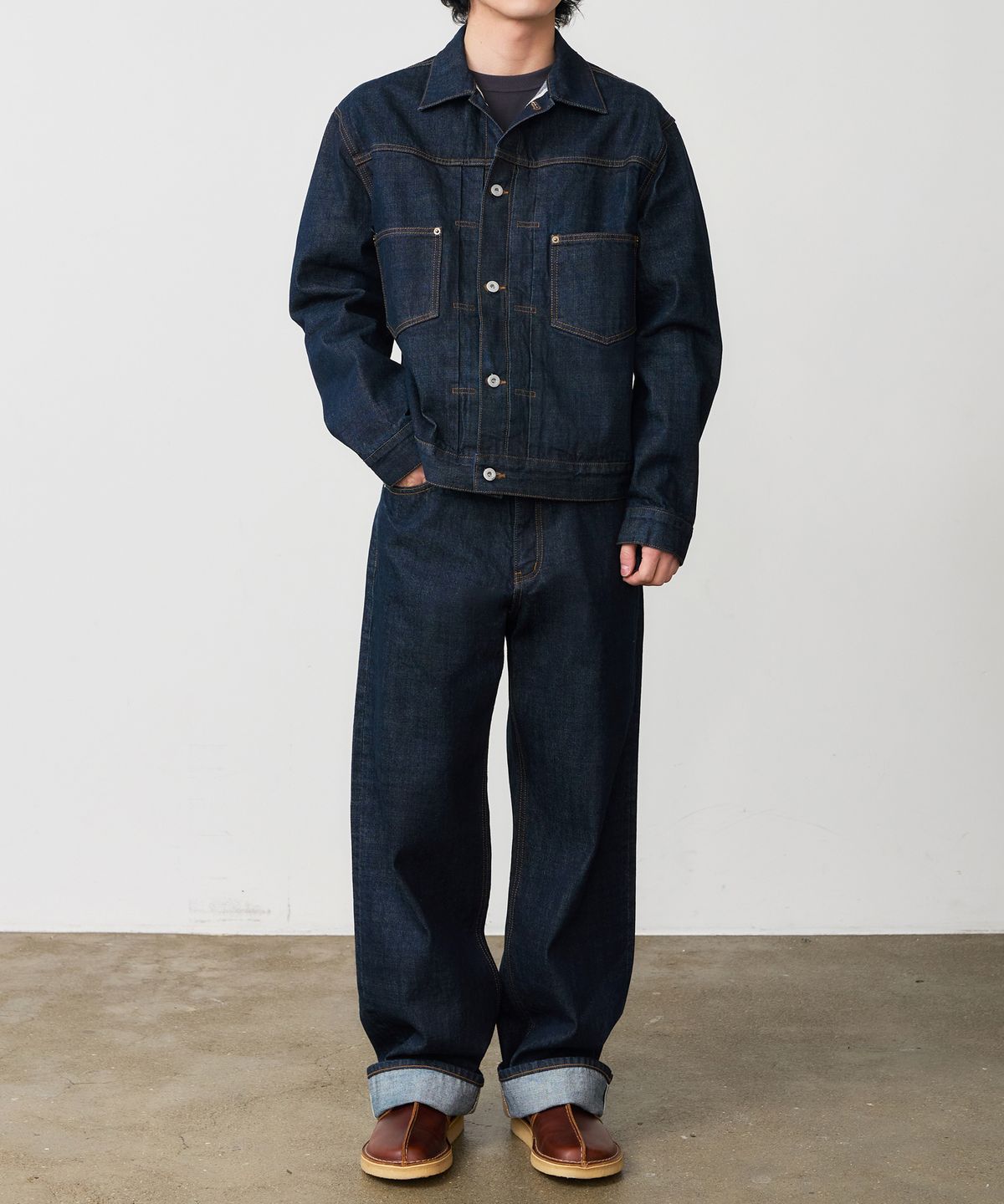 덴메이드(DENMADE) DEN0901 Selvedge Extra Wide Fit (Deep Indigo)