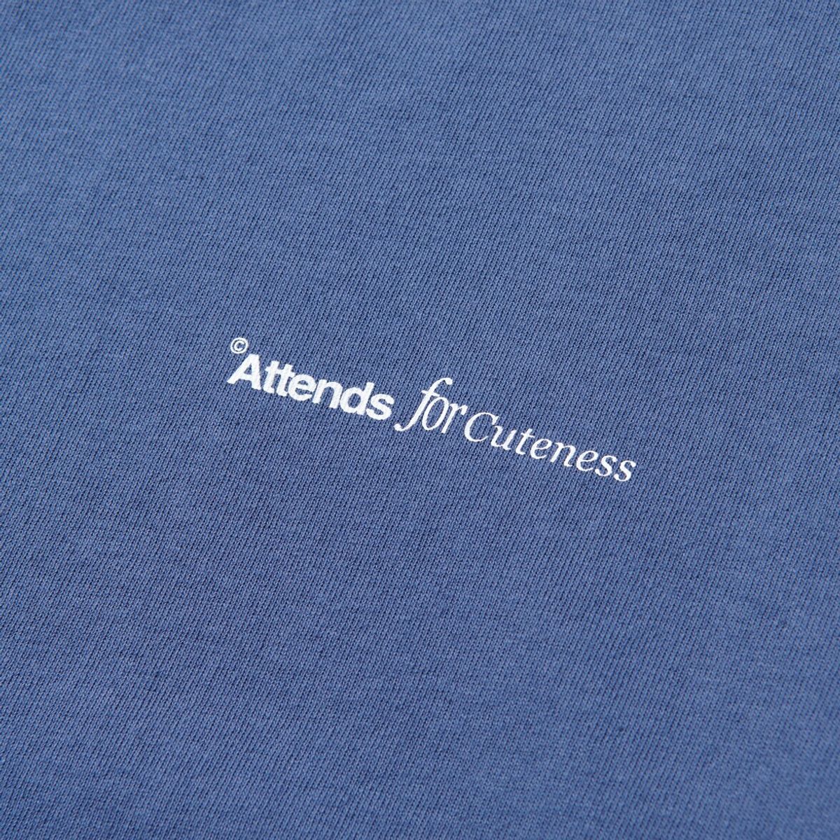 어텐즈(ATTENDS) Basic Long Sleeve Tee Shirt (Washing Blue)