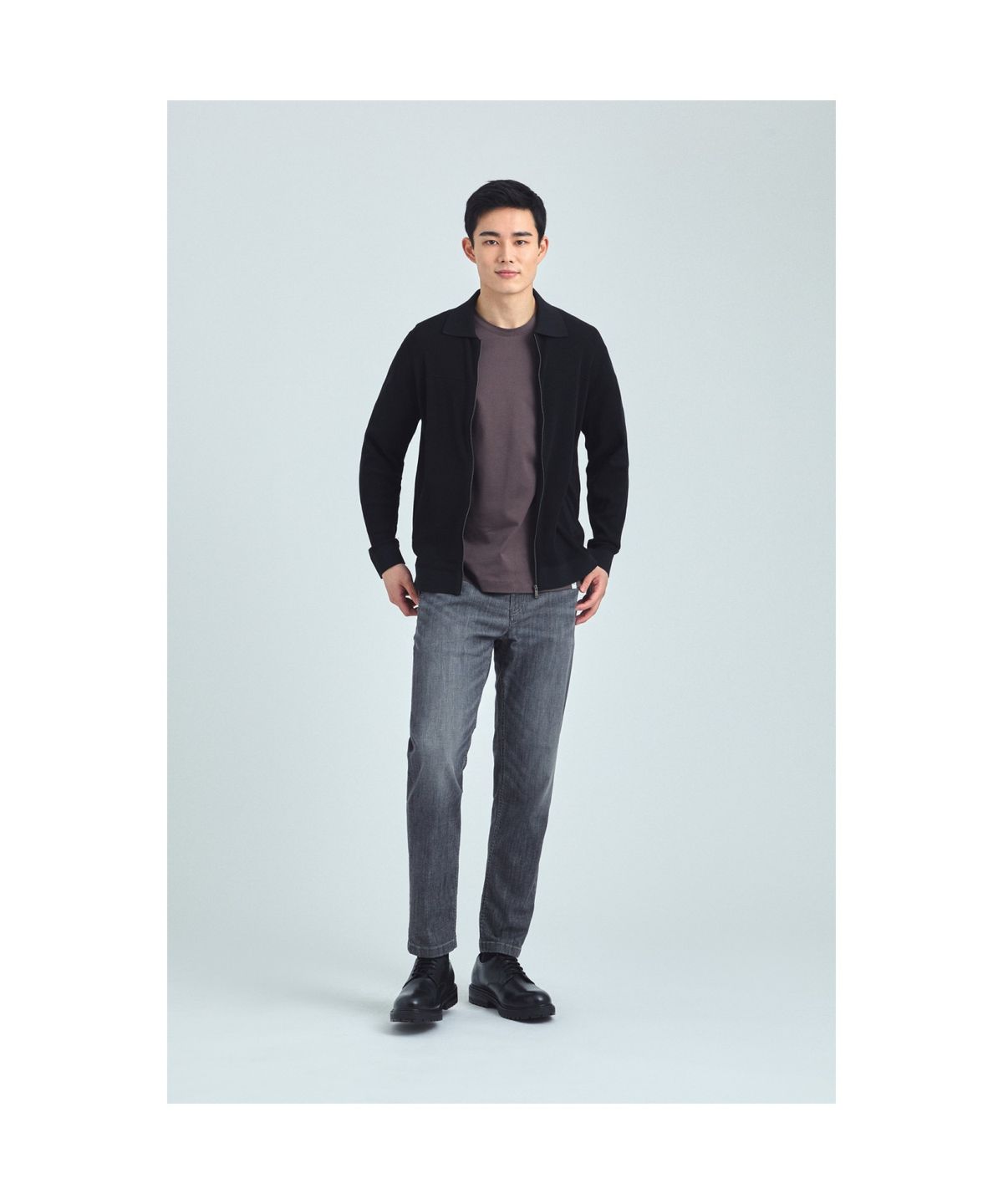 브렌우드(BRENTWOOD) 릴렉스핏 쿨그레이 데님 BRPDM25633GYX