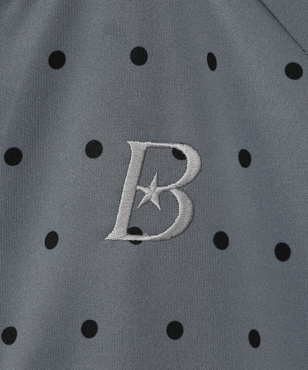 바우프(BAUF) 도트 집업 져지 [그레이]