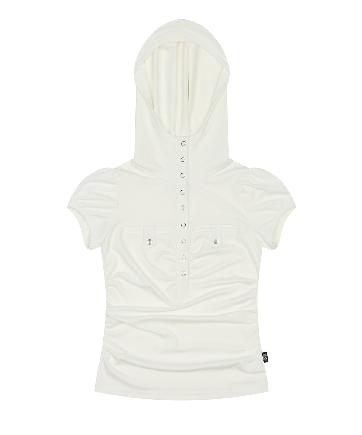 러브이즈트루(LUVISTRUE) SM POCKET HOOD TEE(WHITE)