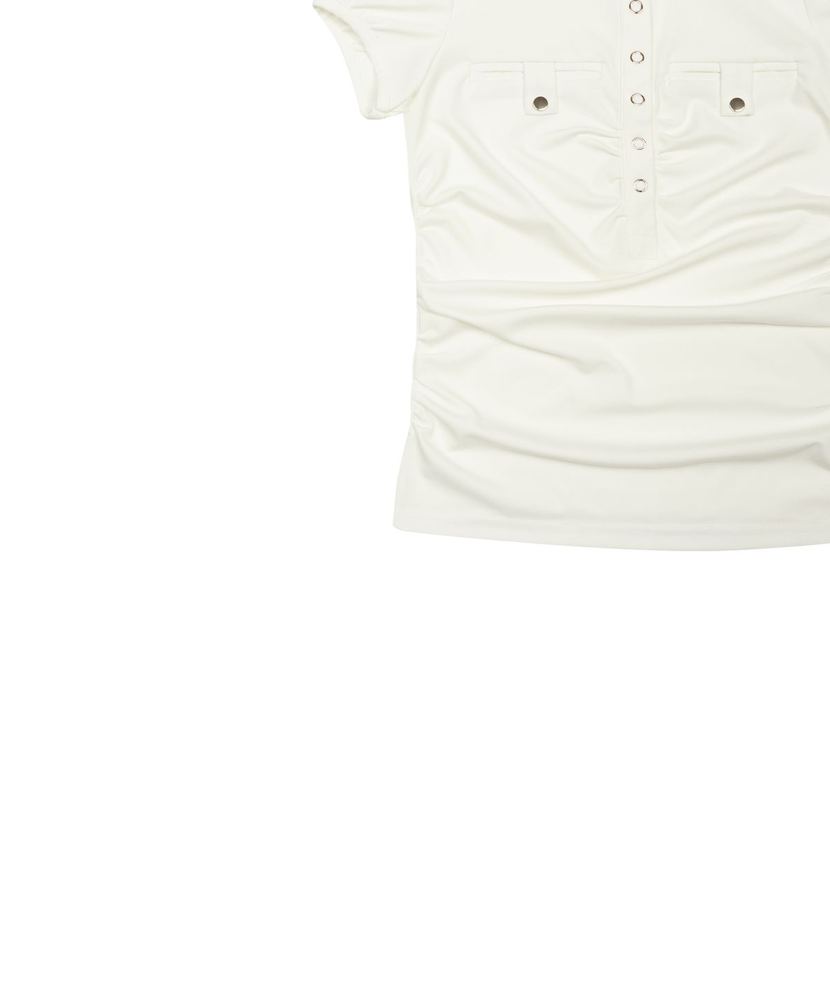 러브이즈트루(LUVISTRUE) SM POCKET HOOD TEE(WHITE)
