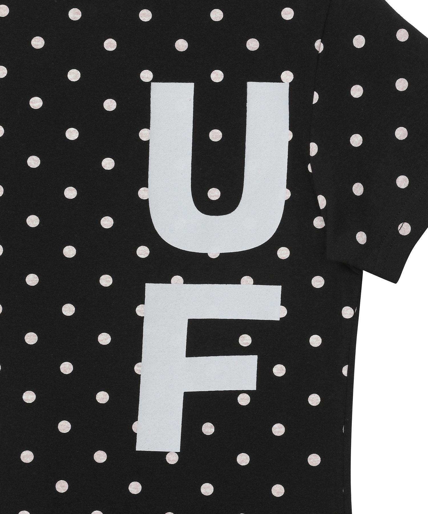 MUSINSA公式 | BAUF B logo slim fit t-shirt [dot black]