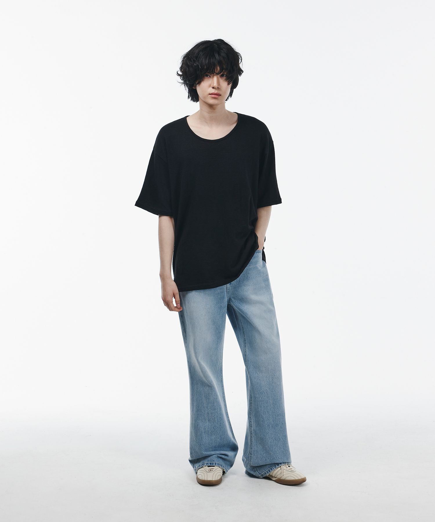 ★MUSINSA STANDARD★ KIPAS Straight Denim Pants Sky Blue MMA MUSINSA | MUSINSA STANDARD [COOLTANDARD] SLIM CROPPED DENIM