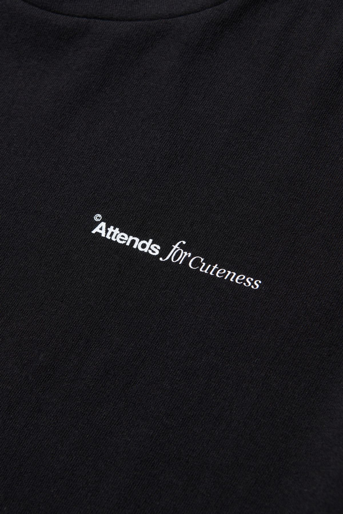 어텐즈(ATTENDS) Basic Long Sleeve Tee Shirt (Black)