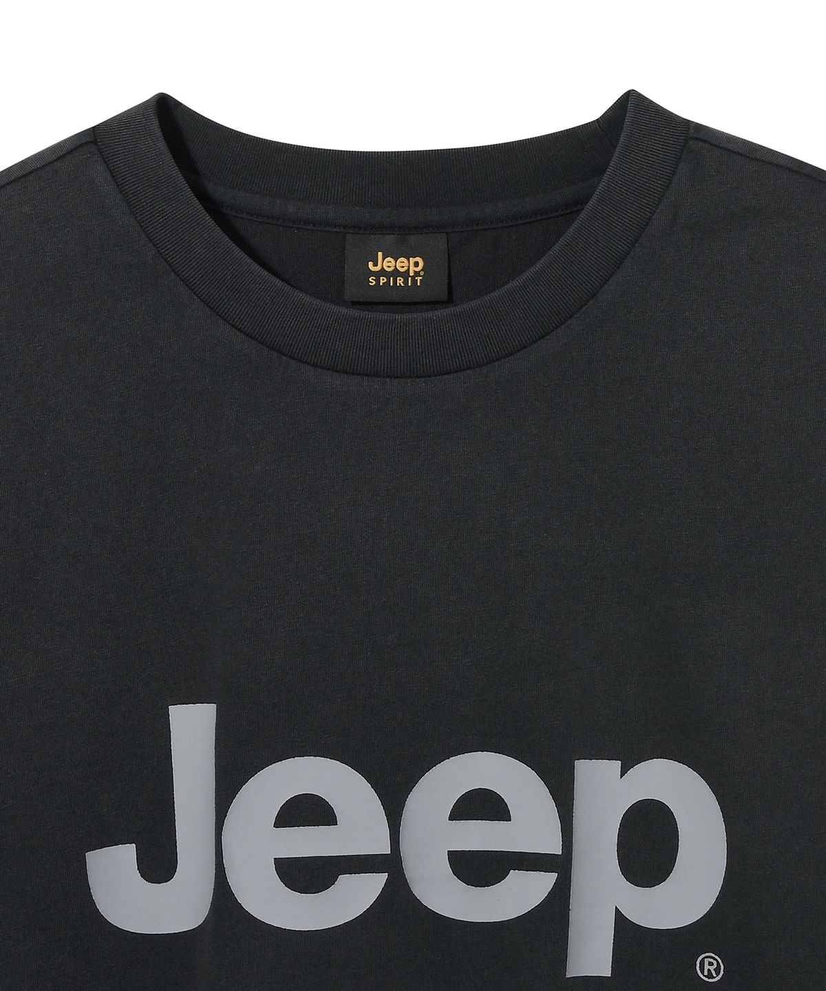지프(JEEP) 피그먼트 빅 로고 반팔티 (JQ5TSU691BK)