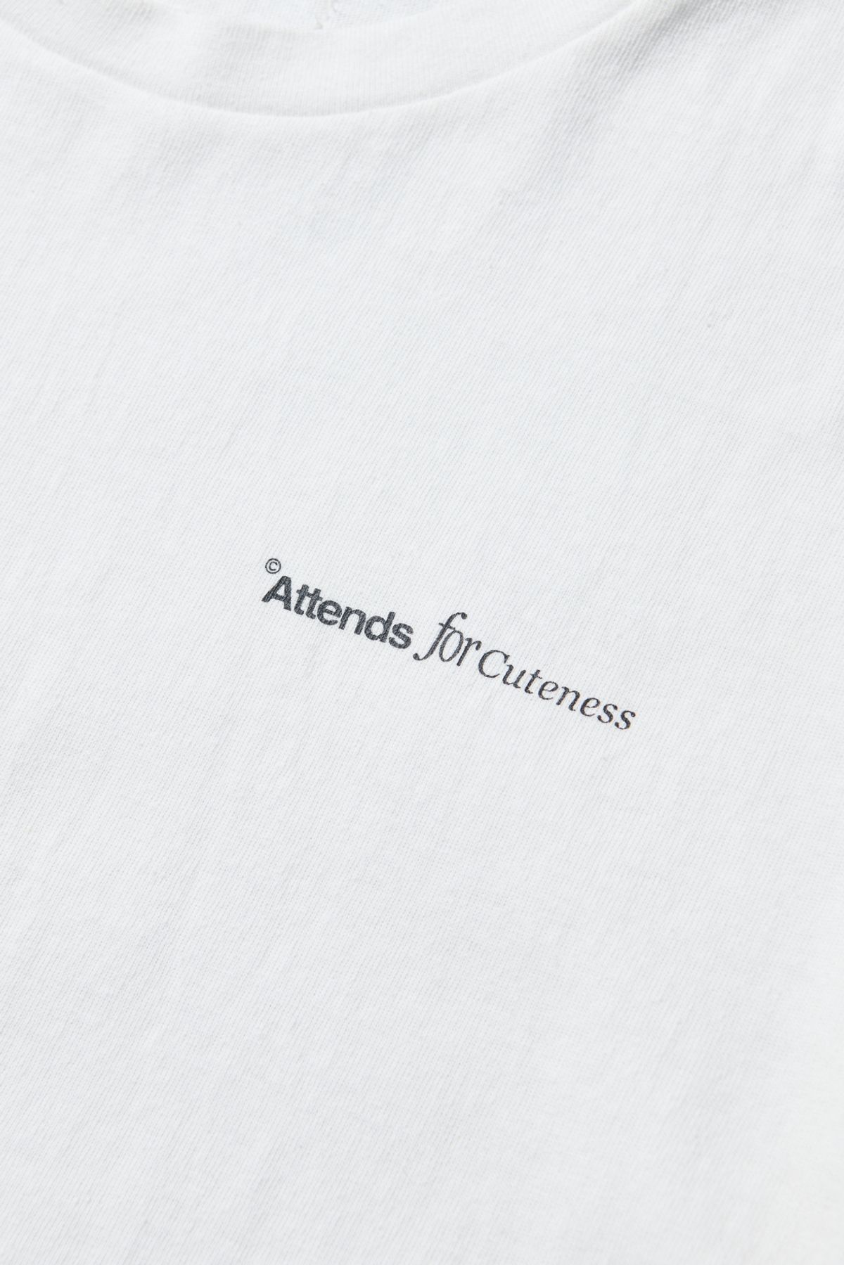 어텐즈(ATTENDS) Basic Long Sleeve Tee Shirt (White)