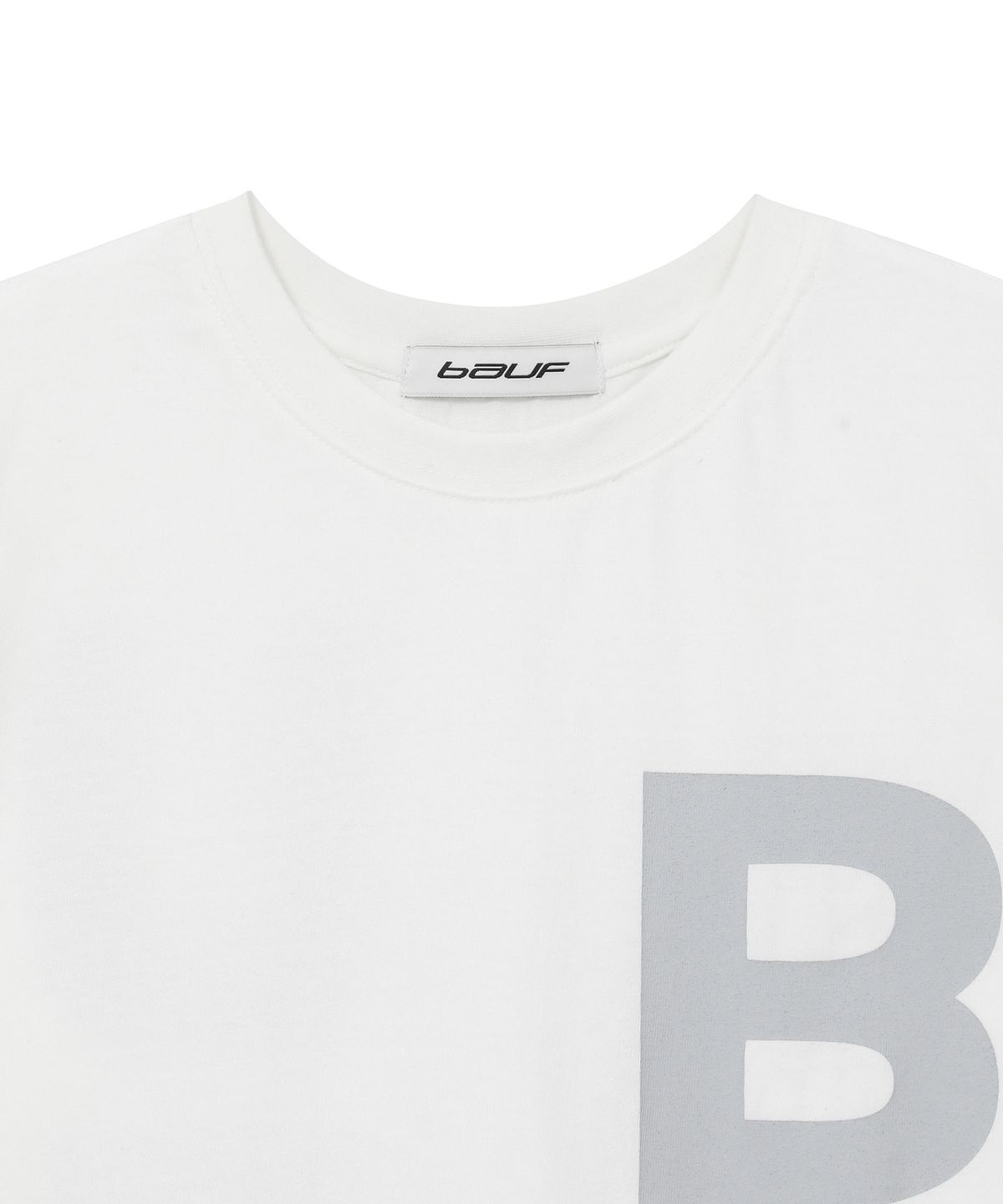 바우프(BAUF) B logo 슬림핏 티셔츠 [화이트]