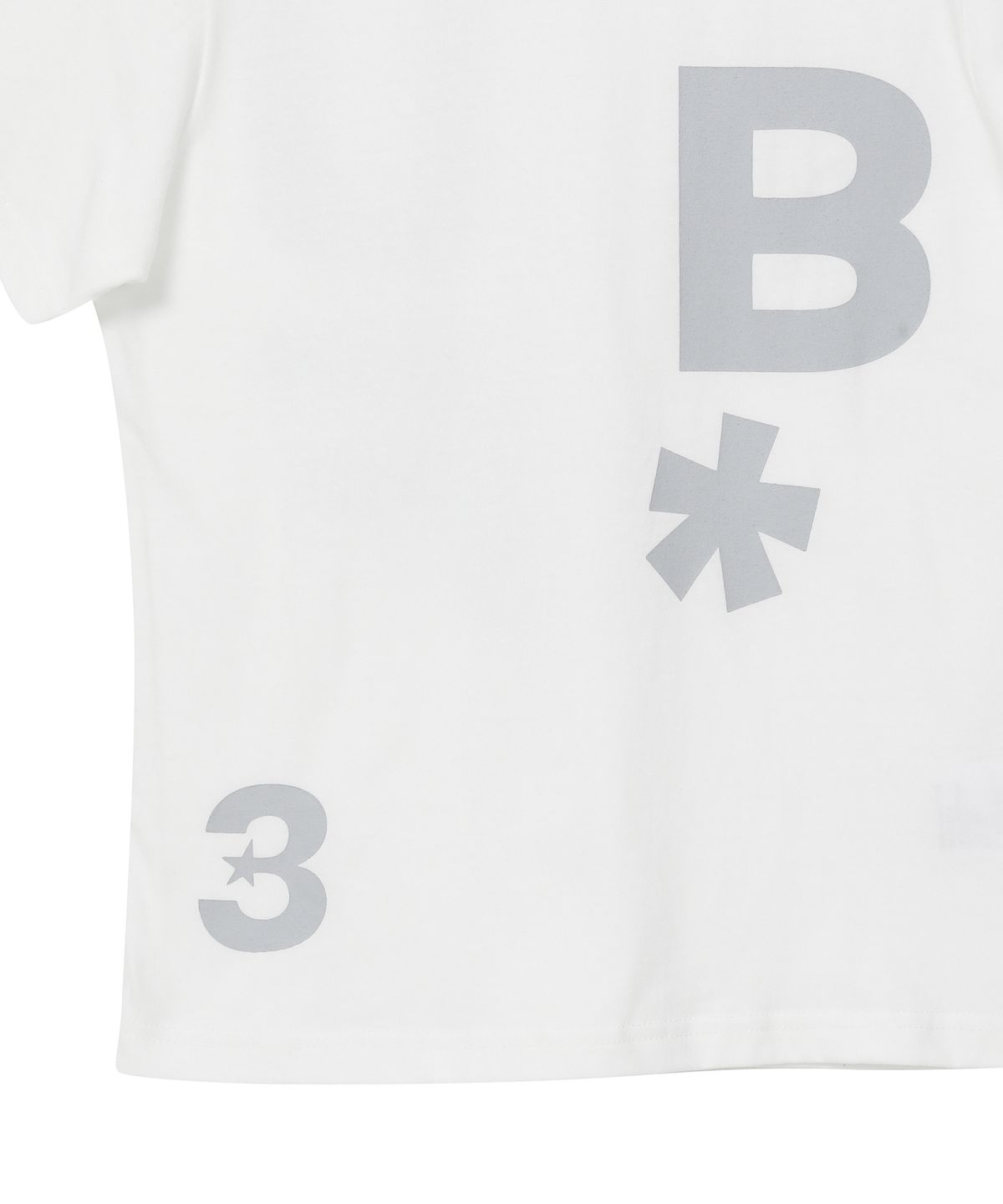 바우프(BAUF) B logo 슬림핏 티셔츠 [화이트]