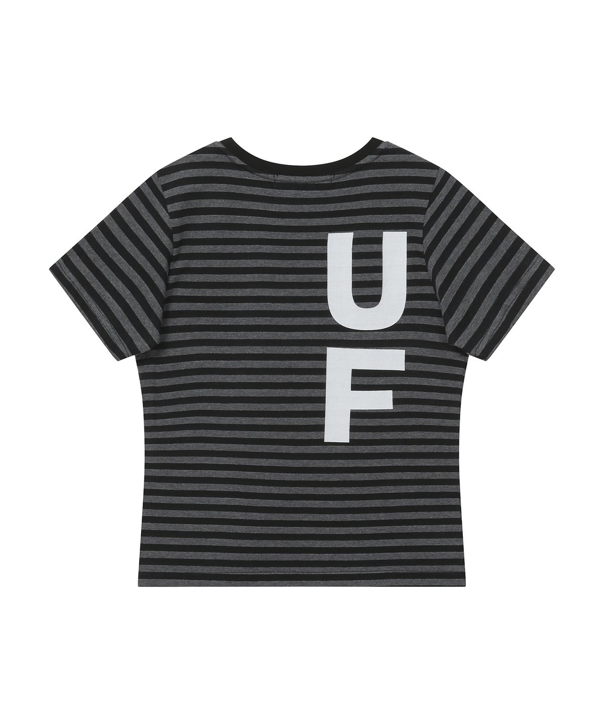 바우프(BAUF) B logo 슬림핏 티셔츠 [스트라이프 블랙]